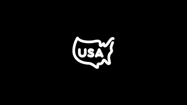 USA map icon