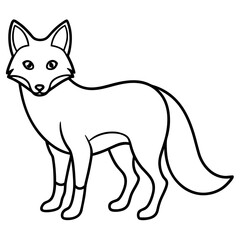 Sleek Fox One-Line Vector Design
