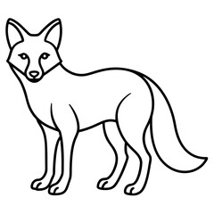 Sleek Fox One-Line Vector Design