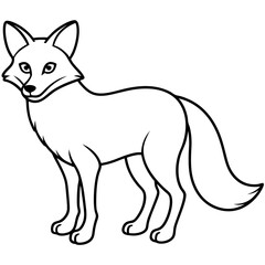 Sleek Fox One-Line Vector Design