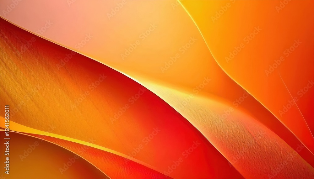 Leinwandbilder abstract orange wave pattern background for digital design, modern art print, dynamic gradient with 