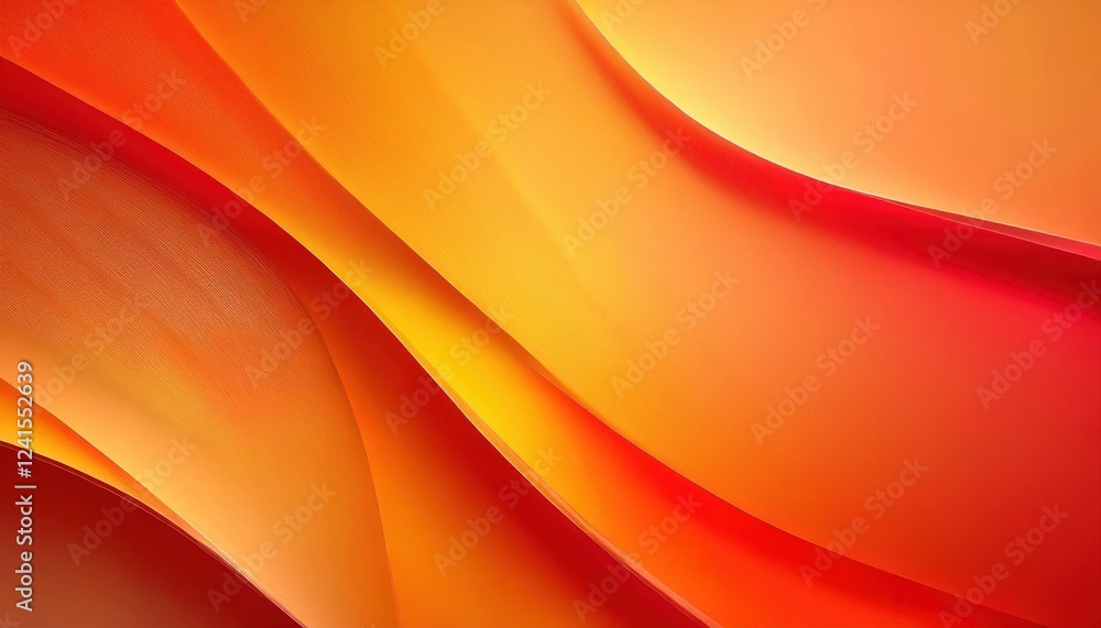 Fototapete abstract orange wave pattern background for digital design, modern art print, dynamic gradient with 