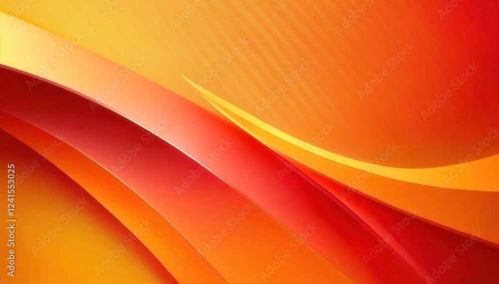 Fototapete abstract orange wave pattern background for digital design, modern art print, dynamic gradient with 