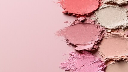 Artistic color palette creation studio image creative environment top view aesthetic design techniques