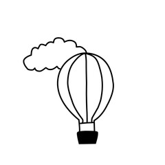 Obraz premium air balloon Vector illustration