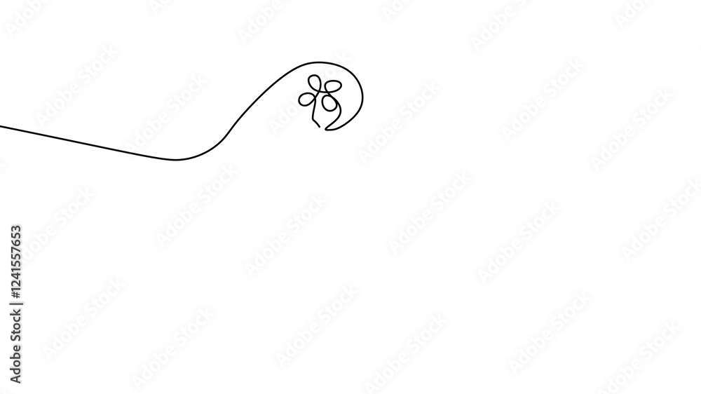 Poster one continuous line drawing animation of joystick. a game stick to play the game minimalism hand-dra
