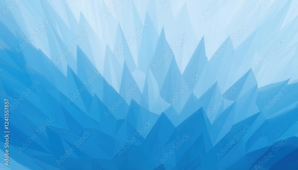 Aufkleber futuristic blue geometric pattern with abstract polygonal surface, modern architectural texture, dig