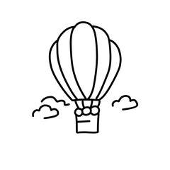 Obraz premium air balloon Vector illustration