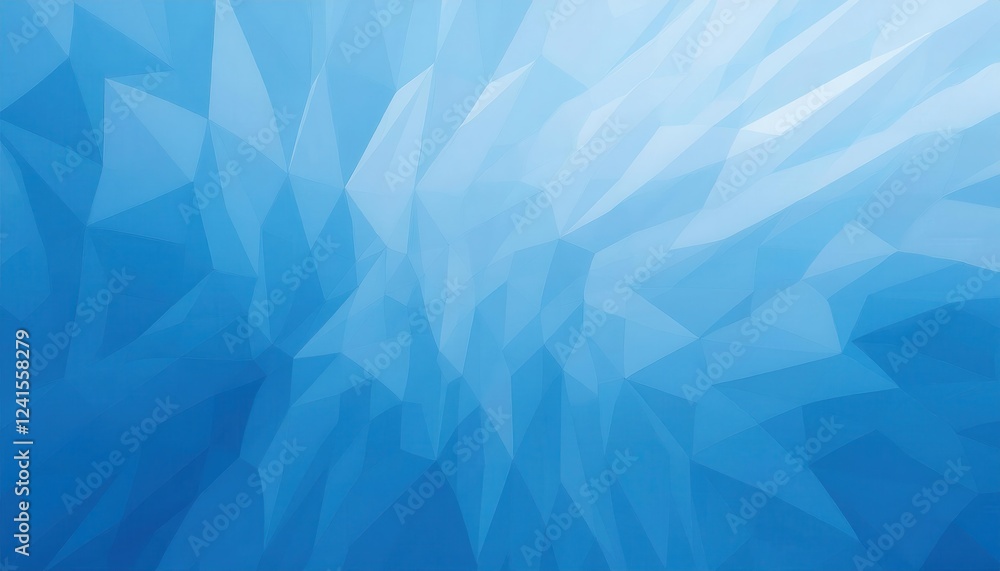 Aufkleber futuristic blue geometric pattern with abstract polygonal surface, modern architectural texture, dig