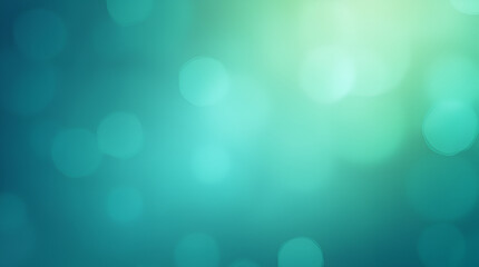 Soft, glowing blue-green broken with a dreamy texture and abstract circular lights, ideal for creating a tranquil and ethereal background."
