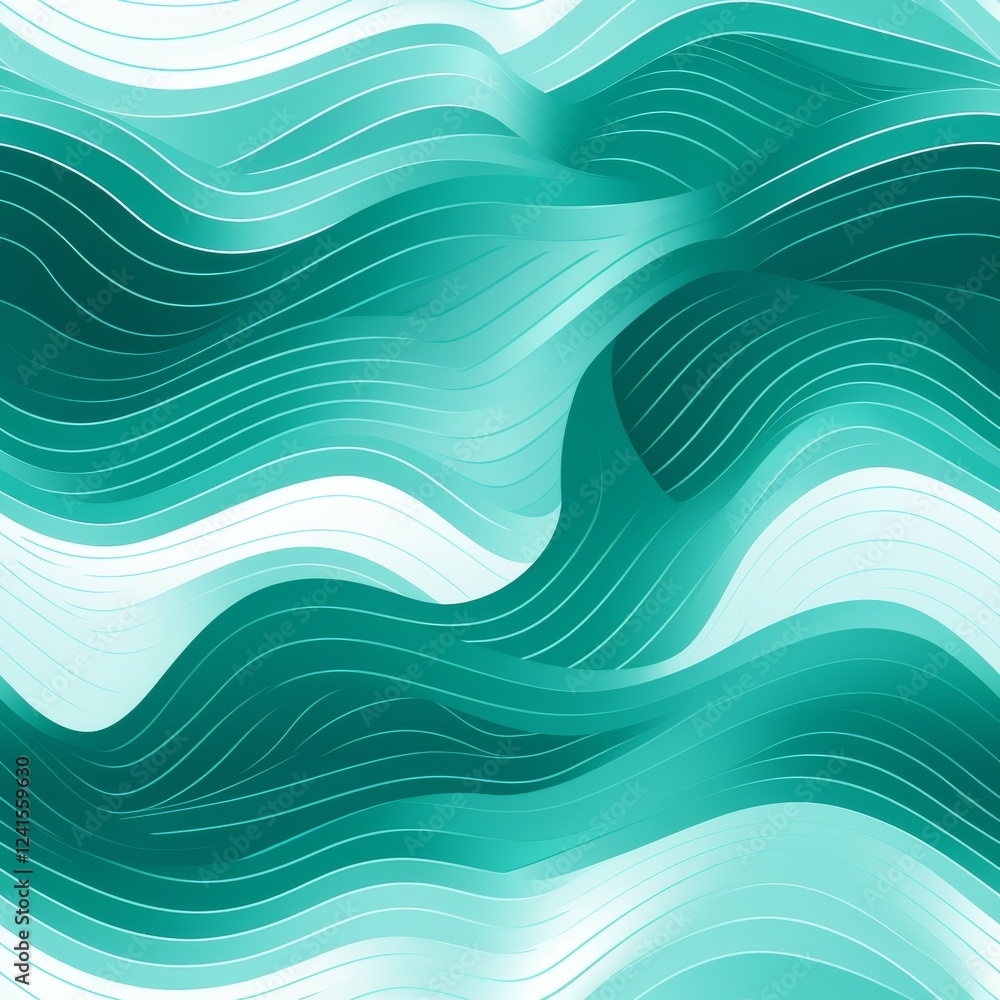 Poster abstract seamless pattern featuring smooth curved lines intersecting on a minimalist grid design