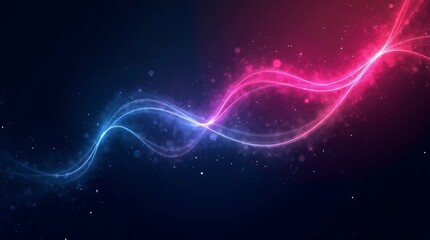 Obraz premium Abstract black pink and blue grainy background. Generative Ai.