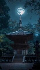 Obraz premium At night At night Kenko is enveloped in an atmosph_002