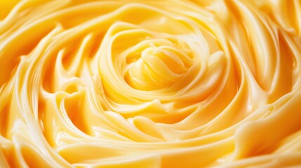Palm oil shea butter. Creamy yellow butter swirled in a decorative rose pattern.