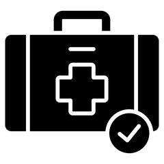 Obraz premium emergency kit icon 