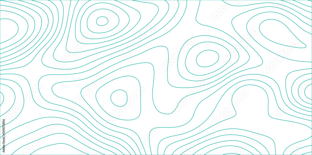 Poster abstract design with seamless pattern with lines topographic map. geographic mountain relief. retro 