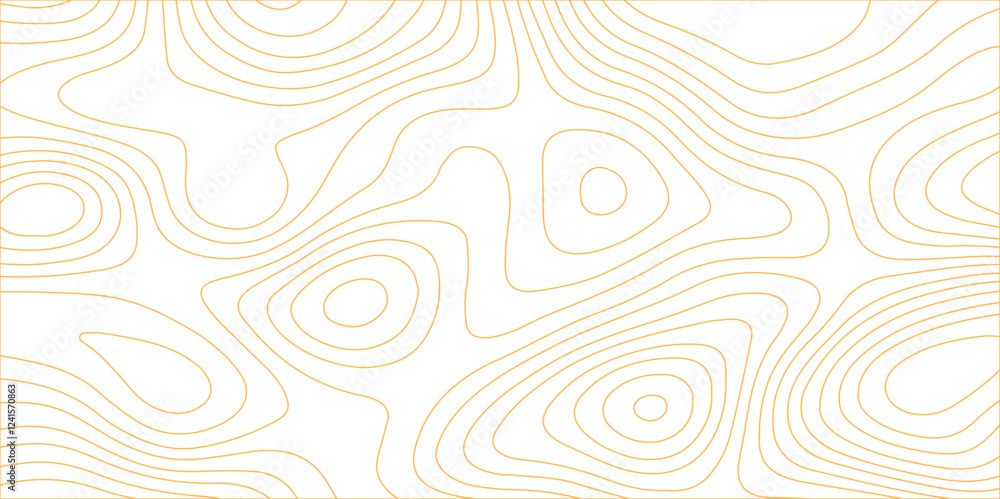 Poster abstract design with seamless pattern with lines topographic map. geographic mountain relief. retro 