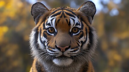 Fototapeta premium Majestic Tiger Resting on an Ornate Couch