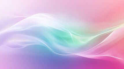 Soft colorful waves blend seamlessly in a serene abstract design showcasing calming hues and smooth textures at dawn