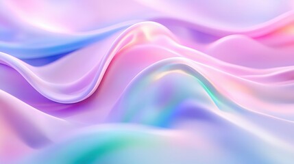 Fototapeta premium Soft pastel fabric waves create a tranquil and dreamy atmosphere in an artistic display of texture and color