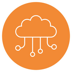 Cloud Computing Icon, The Future in the Cloud Unlocking the Power of Cloud Computing, Cloud Revolution Transforming Businesses with Scalable Solutions, vector