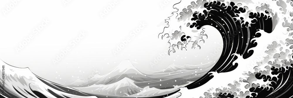 Poster dynamic wave background featuring captivating motion and fluidity for striking visual impact
