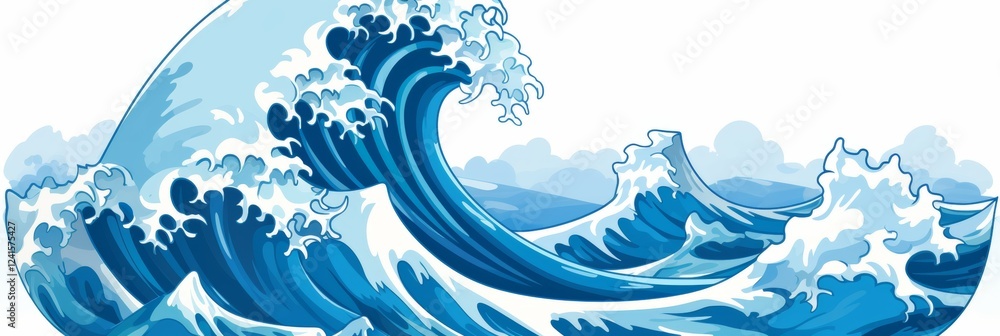 Poster captivating wave effect background a mesmerizing blend of motion and color dynamics