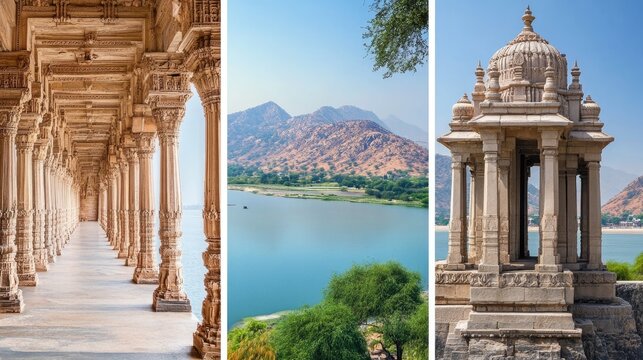 Pages spring to life with Sanchi Stupa, Chennai Marina Beach, and Mount Abu Dilwara Temples.
