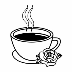 cup of coffee with steam