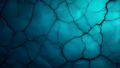 A beautiful dark turquoise texture with a toned, cracked wall surface, creating a striking backdrop. Perfect for a wallpaper design