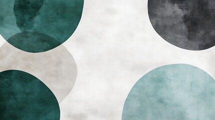 Abstract watercolor circles, calming design
