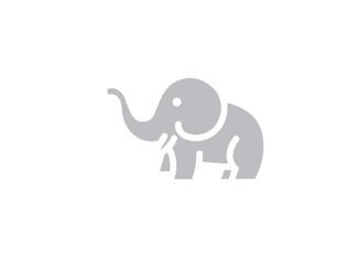 Elephant logo design Vector illustration 