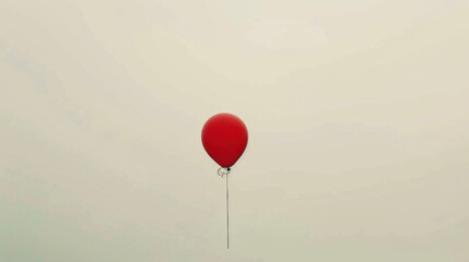 Fototapeta premium red balloon isolated on white