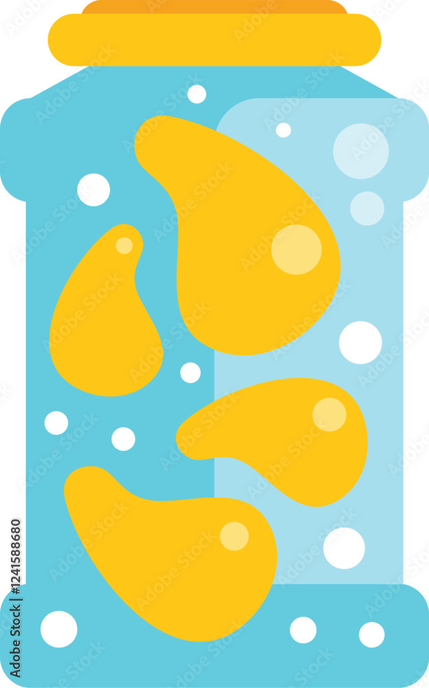 Poster floating potato chips in a can of soda create a unique and satisfying snacking experience
