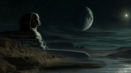 At night At night the Sphinx acquires an atmospher_011