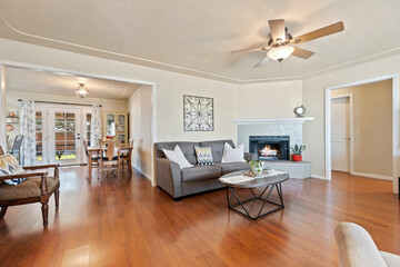 an interior living room of a home