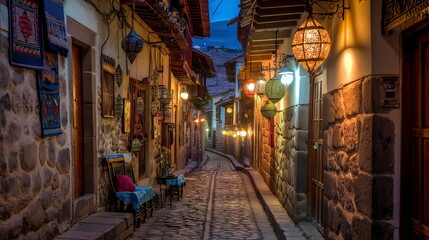 At night At night the streets of Cusco are filled _002