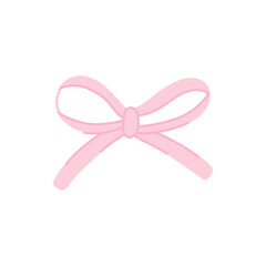Elegant pink ribbon bow design perfect for festive decorations and gift wrapping