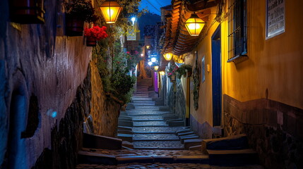 At night At night the streets of Cusco are filled _009