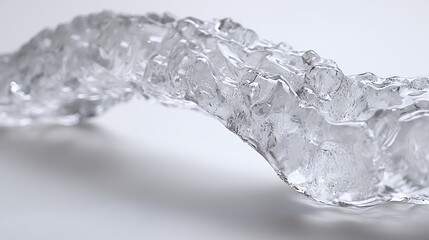 a close up of a piece of ice 