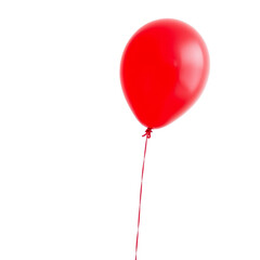 red balloons isolated on white