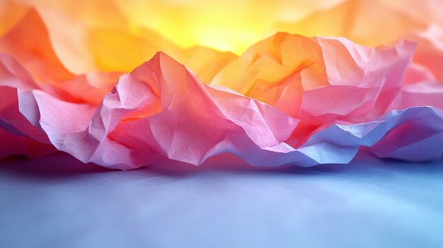 crumpled colored paper, abstract background