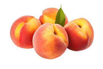 Peaches of a transparent background 