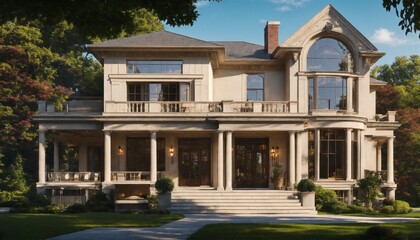 1920s federal style mansion.