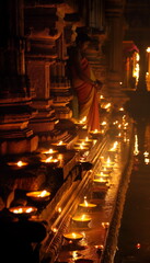 At Night When night falls the Rameswaram Temple co_011