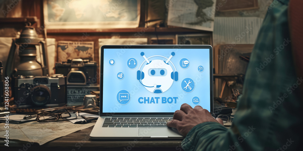 Poster chatbot software application for brisk online business that automatically reply to customer question