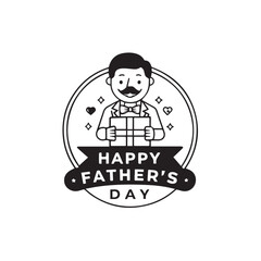 Happy Father's day vector design