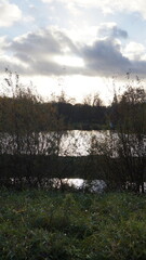 autumn lake before the rain