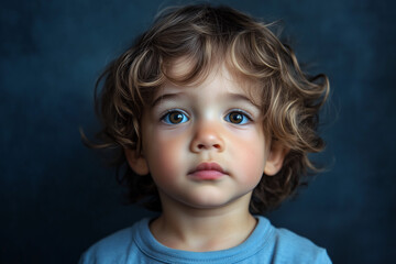 3 year old child isolated