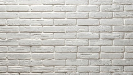 Fototapeta premium White Brick Wall Texture – Clean and Modern Background for Design and Photography Projects